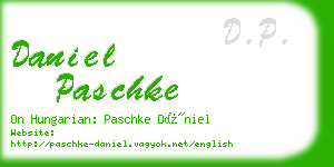 daniel paschke business card